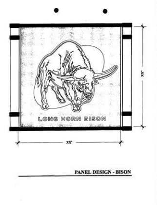 Playground Panels-Long Horn Bison